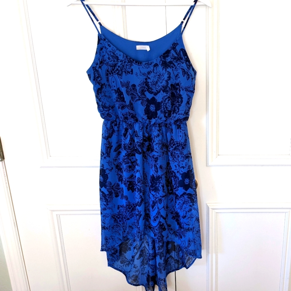 Lush elegant strappy hi-lo gown